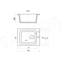 Кухонная мойка Wisent WA11-17 (с сифоном GER013) - Превью изображения №9 — Интернет-магазин Time-Shop
