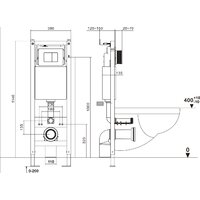 Унитаз подвесной Asten Readle Zentralmodul AR0601-135B - Превью изображения №22 — Интернет-магазин Time-Shop