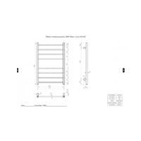 Полотенцесушитель Двин S plaza 80/50 (черный матовый) - Превью изображения №4 — Интернет-магазин Time-Shop