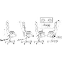 Игровое (геймерское) кресло Knight Armor (черный) - Превью изображения №26 — Интернет-магазин Time-Shop