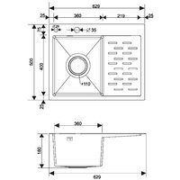 Кухонная мойка РМС MRK-6350L (с дозатором) - Превью изображения №4 — Интернет-магазин Time-Shop