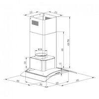 Кухонная вытяжка GrandGermes Brela 50 (черный) - Превью изображения №2 — Интернет-магазин Time-Shop