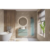  ЗОВ Тумба под умывальник Лира 100 L100MW0MAGVA-KP13W (белый/адриатик) - Превью изображения №4 — Интернет-магазин Time-Shop