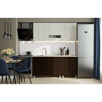 Готовая кухня SV-Мебель Розалия 1.7 (белый/ясень анкор светлый/дуб венге/семолина бежевый) - Превью изображения №2 — Интернет-магазин Time-Shop