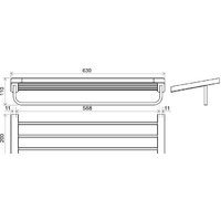 Полка для полотенца Ravak X07P327 - Превью изображения №2 — Интернет-магазин Time-Shop