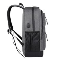 Городской рюкзак Miru Sallerus 15.6 (серый) - Превью изображения №13 — Интернет-магазин Time-Shop