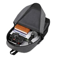 Городской рюкзак Miru Sallerus 15.6 (серый) - Превью изображения №20 — Интернет-магазин Time-Shop