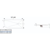 Душевой поддон RGW ST/AR-0128G 80x120 правый - Превью изображения №2 — Интернет-магазин Time-Shop