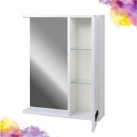  Doratiz Шкаф с зеркалом для ванной Вальс 60 R 2711.153 (белый, с подсветкой) - Превью изображения №7 — Интернет-магазин Time-Shop