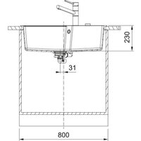 Кухонная мойка Franke Maris UBG 610-72 114.0741.506 (графит) - Превью изображения №3 — Интернет-магазин Time-Shop