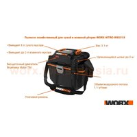 Пылесос Worx WX031.9 (без АКБ и ЗУ) - Превью изображения №3 — Интернет-магазин Time-Shop