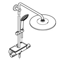 Душевая система  Grohe Vitalio Joy 310 26401001 - Превью изображения №13 — Интернет-магазин Time-Shop