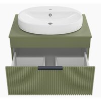  Brevita Тумба под умывальник Enfida 70 ENF-06070-0841Я (зеленый матовый) - Превью изображения №3 — Интернет-магазин Time-Shop