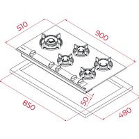 Варочная панель TEKA GBC 95-G1 GB - Превью изображения №5 — Интернет-магазин Time-Shop
