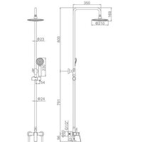 Душевая система  Ledeme L2475 - Превью изображения №2 — Интернет-магазин Time-Shop