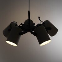 Подвесная люстра Элетех Гамма 251 НСБ 01-5х60-140 1005405349 (черно-белый муар) - Превью изображения №7 — Интернет-магазин Time-Shop