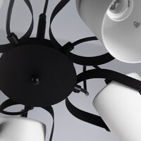 Подвесная люстра Элетех Гамма 251 НСБ 01-5х60-140 1005405349 (черно-белый муар) - Превью изображения №5 — Интернет-магазин Time-Shop