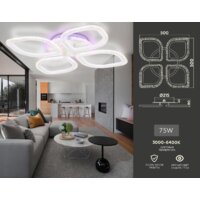 Припотолочная люстра Ambrella light Acrylica FA4501 - Превью изображения №8 — Интернет-магазин Time-Shop