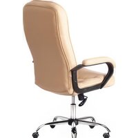 Офисное кресло TetChair СН9944 (кожзам/хром, бежевый) - Превью изображения №3 — Интернет-магазин Time-Shop