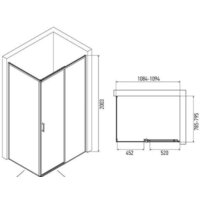 Душевая стенка Alex Baitler SG64B80 80x200 - Превью изображения №9 — Интернет-магазин Time-Shop