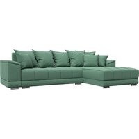 Лига диванов НордСтар правый 123501 (рогожка амур зеленый)