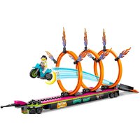 Конструктор LEGO City 60357 Трюковый грузовик и огненное кольцо - Превью изображения №4 — Интернет-магазин Time-Shop