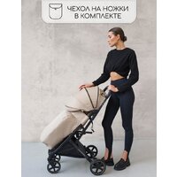 Коляска прогулочная «книга» Amarobaby Airy (бежевый) - Превью изображения №17 — Интернет-магазин Time-Shop