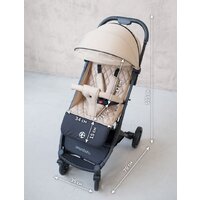 Коляска прогулочная «книга» Amarobaby Airy (бежевый) - Превью изображения №29 — Интернет-магазин Time-Shop