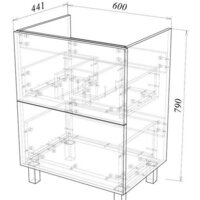  Garda Тумба под умывальник Grado 58 60 26.58.600 - Превью изображения №3 — Интернет-магазин Time-Shop