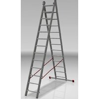 Лестница-стремянка Новая высота NV 522 двухсекционная индустриальная 2x13 ступеней - Превью изображения №3 — Интернет-магазин Time-Shop