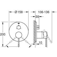Смеситель без скрытого механизма Grohe Essence 24092GN1 (холодный рассвет, матовый) - Превью изображения №4 — Интернет-магазин Time-Shop