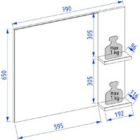  Lauter Зеркало Adri 79 (антрацит) - Превью изображения №4 — Интернет-магазин Time-Shop