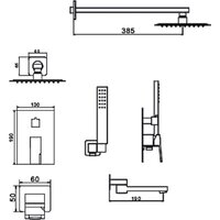 Душевая система  Hansen HL34095-D - Превью изображения №3 — Интернет-магазин Time-Shop
