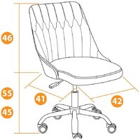 Офисное кресло TetChair Swan (флок, серый) - Превью изображения №11 — Интернет-магазин Time-Shop