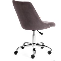 Офисное кресло TetChair Swan (флок, серый) - Превью изображения №3 — Интернет-магазин Time-Shop