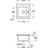 Кухонная мойка Villeroy & Boch Subway 45 XS 678101J0 - Превью изображения №2 — Интернет-магазин Time-Shop