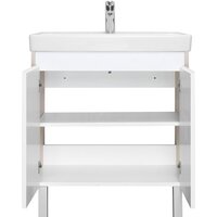  Акватон Тумба с умывальником Сканди Doors 70 1A2789K0SDB20 (белый/дуб верона) - Превью изображения №2 — Интернет-магазин Time-Shop