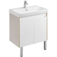  Акватон Тумба с умывальником Сканди Doors 70 1A2789K0SDB20 (белый/дуб верона) - Превью изображения №3 — Интернет-магазин Time-Shop