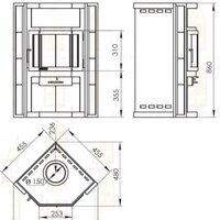 Свободностоящая печь-камин Мета-Бел Нева АОТ-6.0 - Превью изображения №4 — Интернет-магазин Time-Shop