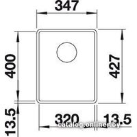 Кухонная мойка Blanco Subline 320-F (черный) - Превью изображения №2 — Интернет-магазин Time-Shop