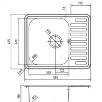 Кухонная мойка IDDIS Strit STR58PDi77 - Превью изображения №3 — Интернет-магазин Time-Shop