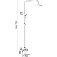Душевая система  Gross Aqua Dyno GA9009SMD07MB - Превью изображения №2 — Интернет-магазин Time-Shop