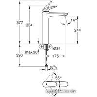 Смеситель Grohe Eurostyle 23719003 - Превью изображения №2 — Интернет-магазин Time-Shop