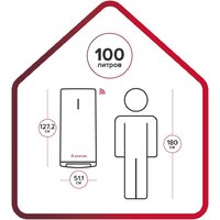 Накопительный электрический водонагреватель Ariston Velis Lux Abse Dry Wifi 100 - Превью изображения №6 — Интернет-магазин Time-Shop