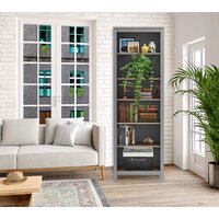 Стеллаж Mio Tesoro Сага 70 2.08.07.110.15 (серый/ясень) - Превью изображения №4 — Интернет-магазин Time-Shop