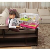 Клетка Ferplast Laura (розовый) 57912411W1 - Превью изображения №3 — Интернет-магазин Time-Shop