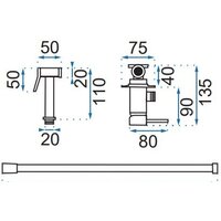 Гигиенический душ Rea Loop REA-B8979 (золотой) - Превью изображения №7 — Интернет-магазин Time-Shop