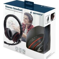 Наушники Gembird MHS-03-BKRD - Превью изображения №3 — Интернет-магазин Time-Shop