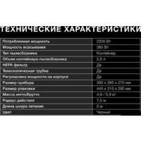 Пылесос Hyundai HYV-C5455 - Превью изображения №4 — Интернет-магазин Time-Shop