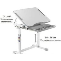 Парта Растущая мебель Smart B207EDU со стулом и выдвижным ящиком - Превью изображения №7 — Интернет-магазин Time-Shop